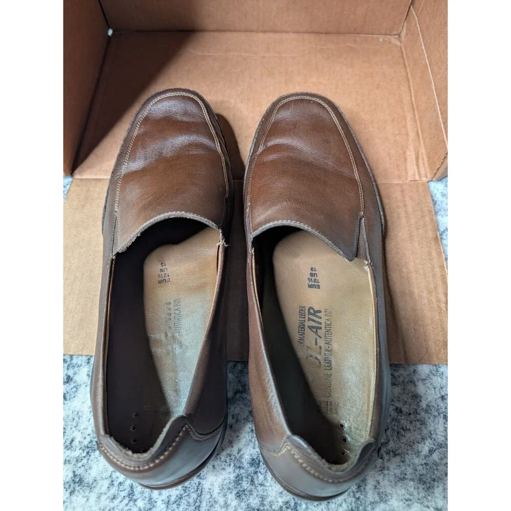 Mephisto Cool-Air Men’s Brown Leather Slip-On Loafers Size 13 EUR 12 1/2